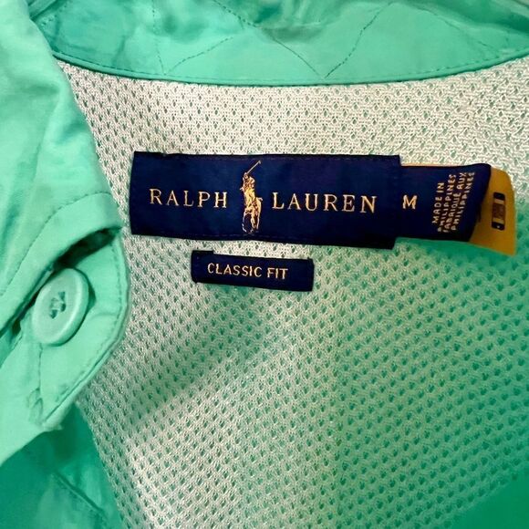 NWOT Men's Ralph Lauren Fishing Camp Hunting Button Front Shirt Green‎ Sz MEDIUM - Picture 5 of 5